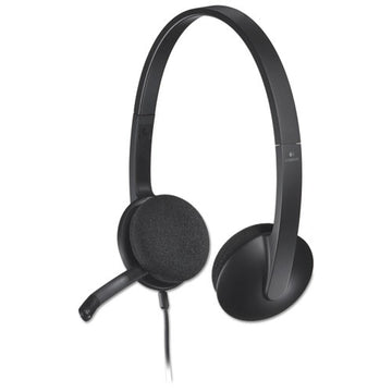 Logitech® H340 Corded Headset, Usb, Black freeshipping - TVN Wholesale